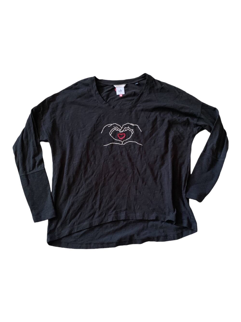 Cabi love you tee long sleeve size medium oversized